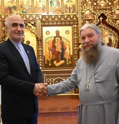 دیدار سرکنسول جمهوری اسلامی ایران با اسقف آستراخان